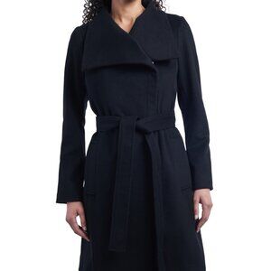 Michael Michael Kors Women’s Wool Belted Wrap Coat – Black – Size S